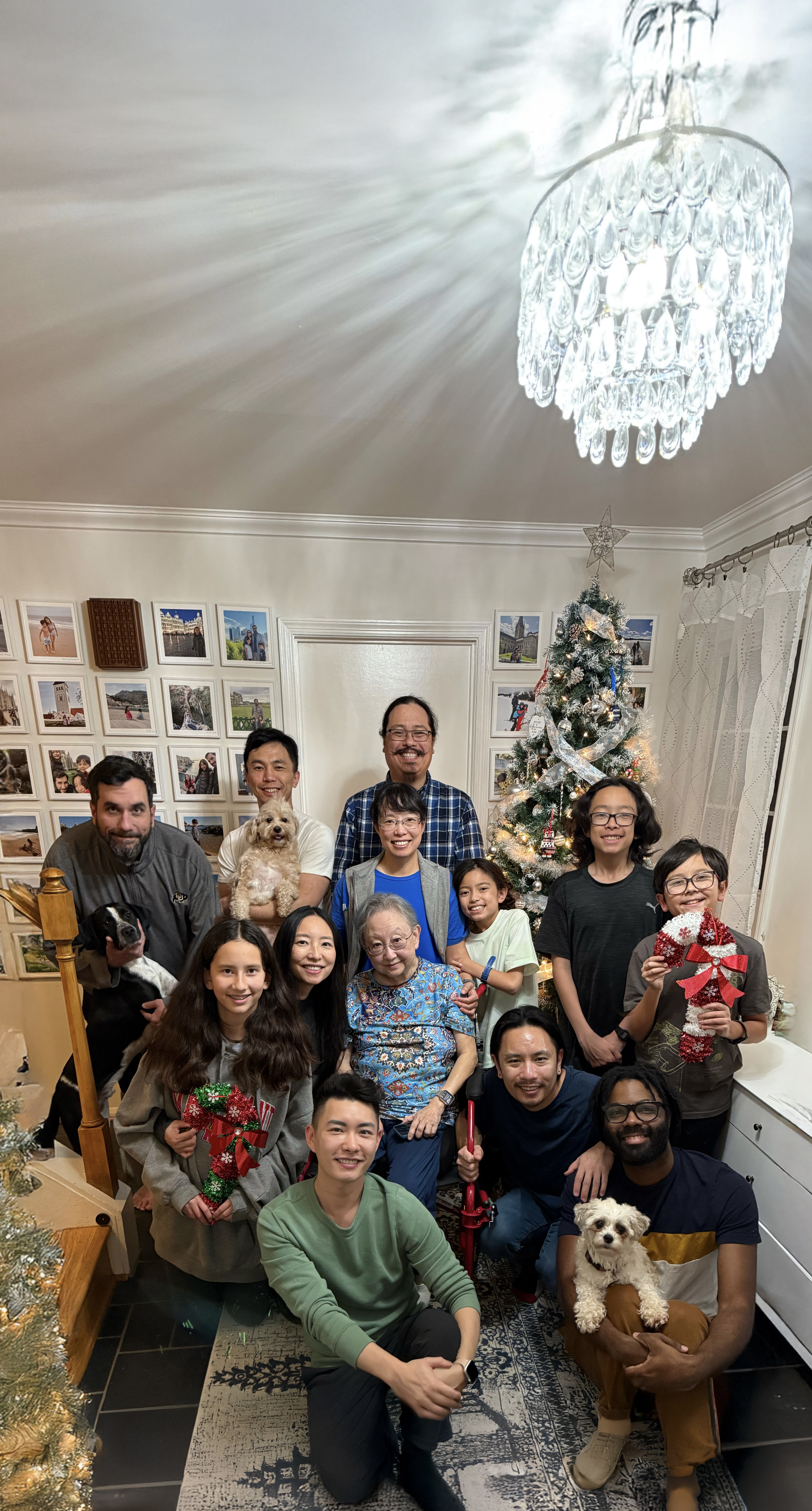 Yvonne surrounded by family love